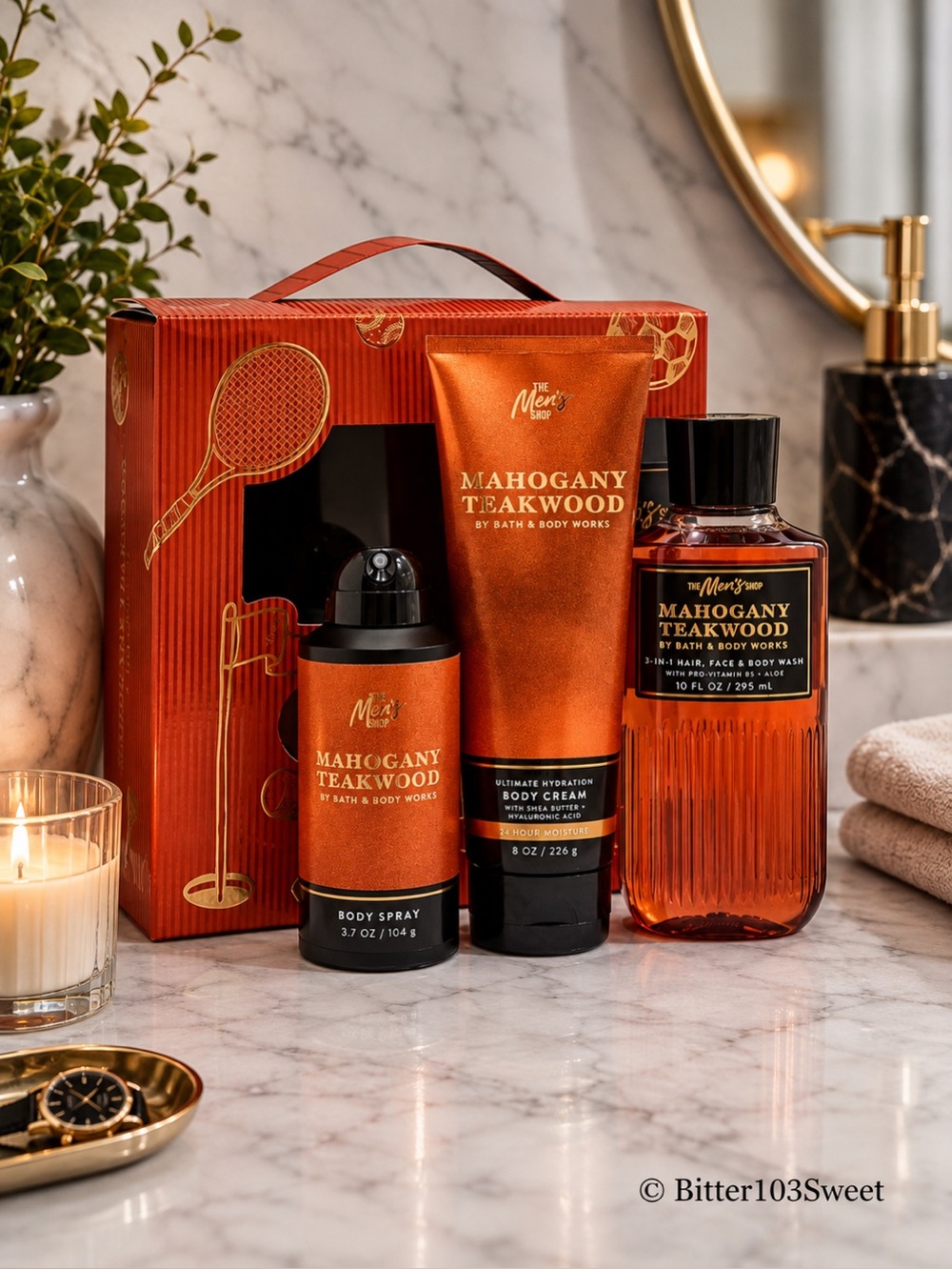 Bath and Body Works Men’s Mahagony Teakwood Gift Set
